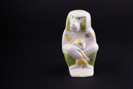 Скульптура Павиан с желтым детенышем, арт 62.08843.00.1