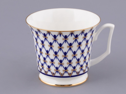 Чашка с блюдцем чайная форма Юлия рисунок Кобальтовая сетка арт. 81.26235.00.1, 