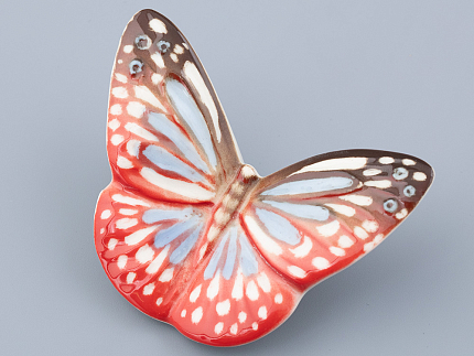 Скульптура форма Бабочка малого размера, рисунок Красная, арт. 82.47229.00.1