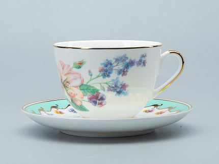 Чашка с блюдцем форма Весенняя 2 рисунок Улыбка флоры 2 арт. 81.30900.00.1