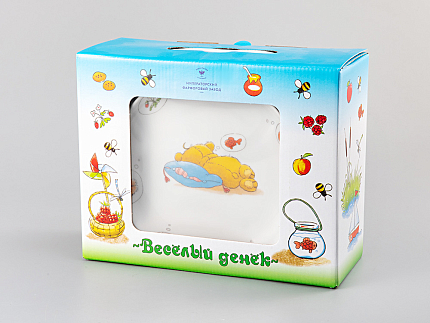 Подарочный набор, форма Карат, рисунок Веселый Денек, арт 81.30130.00.1