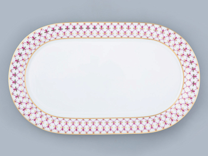 Сервиз столовый на 6 персон 24 предмета форма Юлиана рисунок Сетка-блюз 2, арт. 81.32450.00.1