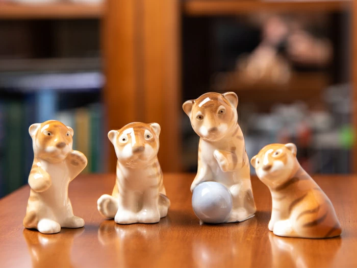 Скульптура форма Тигренок Юнга рисунок Полосатый арт. 82.67285.00.1, 