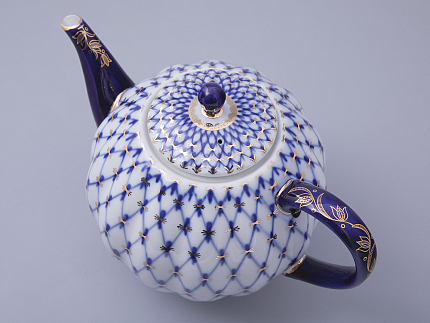 Чайник доливной Тюльпан Кобальтовая сетка 2000 мл арт. 80.00232.00.1