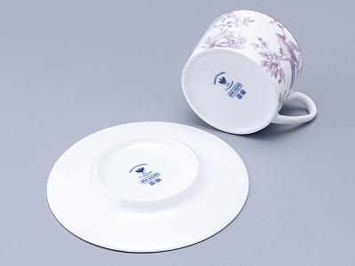 Чашка с блюдцем форма Соло рисунок Monplaisir Violet, арт. 81.29440.00.5