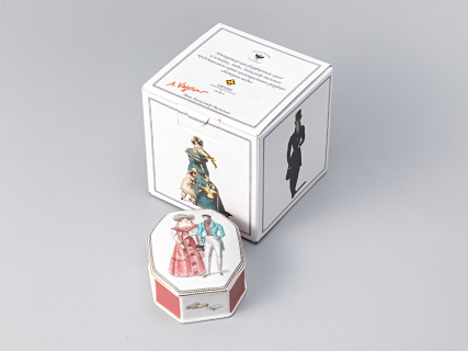 Туалетная коробочка форма Граненая, рисунок Modes de Paris, арт. 81.26464.00.1, 