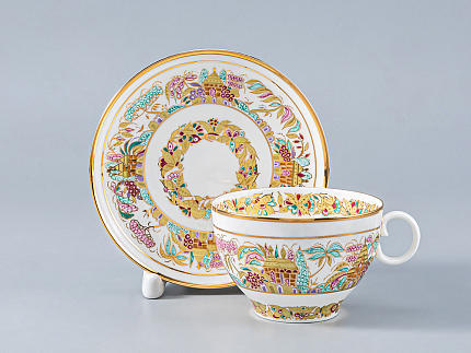 Сервиз чайный Яблочко Пейзажный фриз, 6 персон 20 предметов, арт. 81.21495.00.1