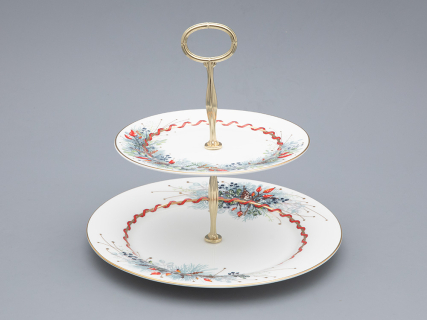 Этажерка 2-х ярусная, в подарочной упаковке, форма Стандартная - 2, рисунок Календа, арт. 81.33223.00.1, 