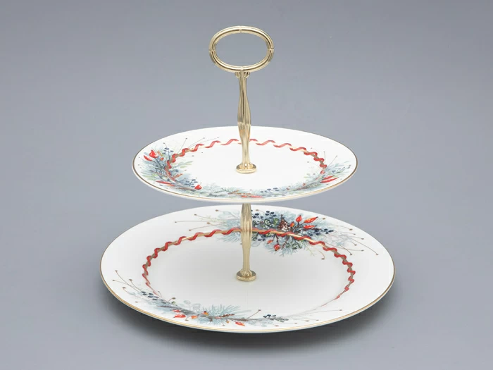 Этажерка 2-х ярусная, в подарочной упаковке, форма Стандартная - 2, рисунок Календа, арт. 81.33223.00.1, 