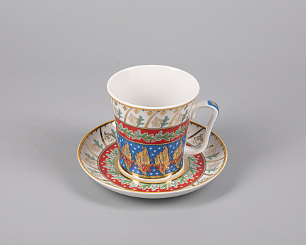 Бокал с блюдцем Ленинградский Новогодняя ночь 360 мл арт. 81.30699.00.1