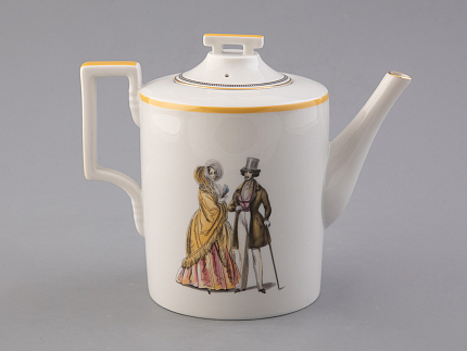 Подарочный набор заварочный форма Гербовая рисунок Modes de Paris (желтый) арт. 81.26407.00.1