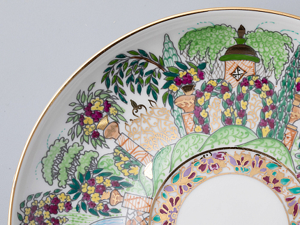 Чашка с блюдцем, форма Подарочная, рисунок Весенний Парк, арт 81.14820.00.1