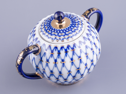 Сахарница Тюльпан Кобальтовая сетка арт. 80.00234.00.1, 