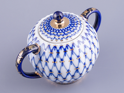 Сахарница Тюльпан Кобальтовая сетка арт. 80.00234.00.1