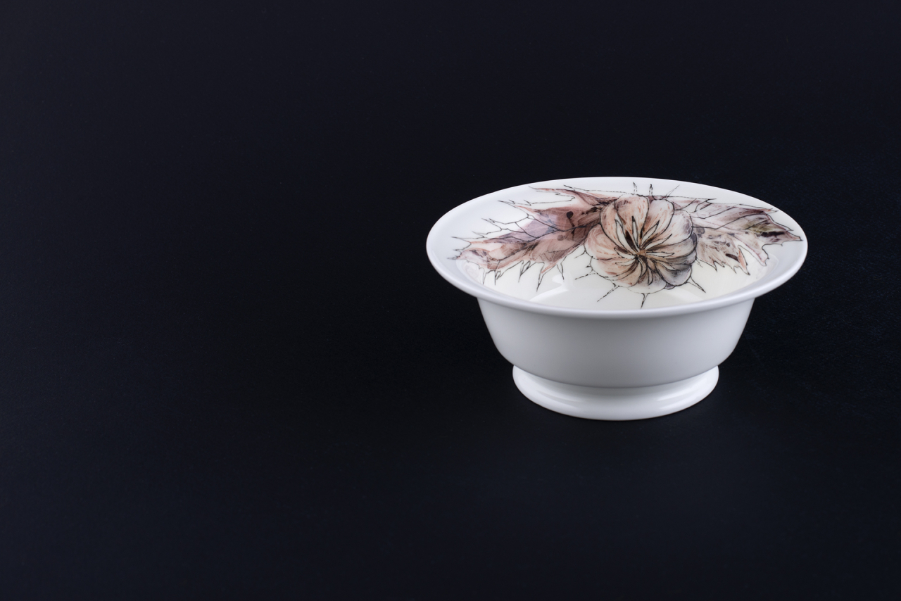 Салатник круглый Медвежья колючка на форме Александрия  арт 60.13549.00.1, 