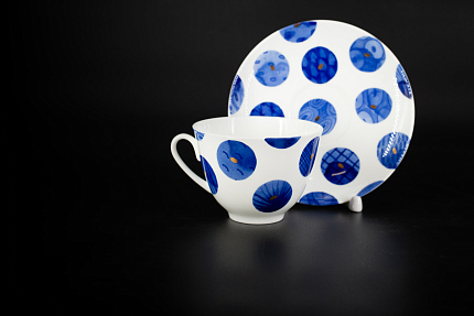 Чашка с блюдцем Мода, на форме Весенняя, арт 61.21006.00.1