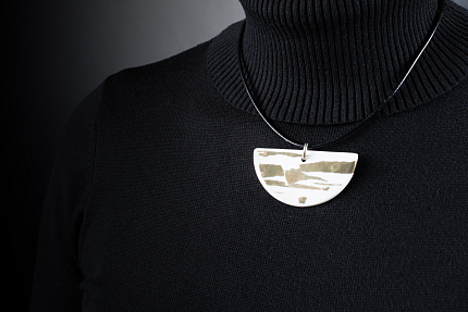 Подвеска Полукруг, рисунок Глянец, арт 60.15867.00.1