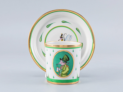 Чашка с блюдцем чайная Гербовая Крысята-воришки 1 арт. 81.16803.00.1, 