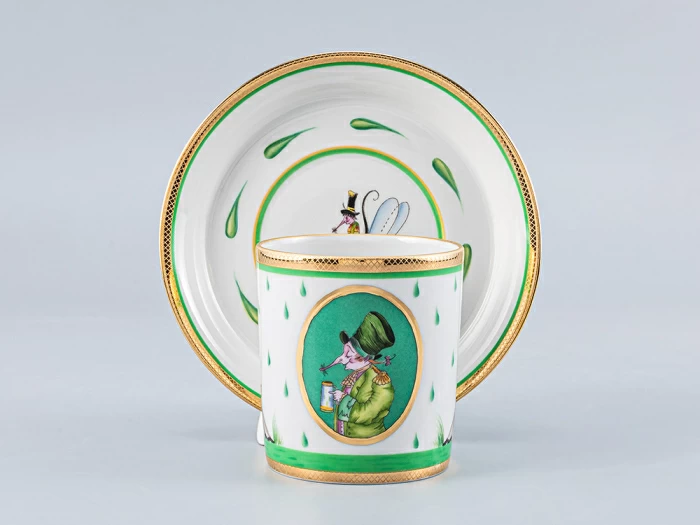 Чашка с блюдцем чайная Гербовая Крысята-воришки 1 арт. 81.16803.00.1, 