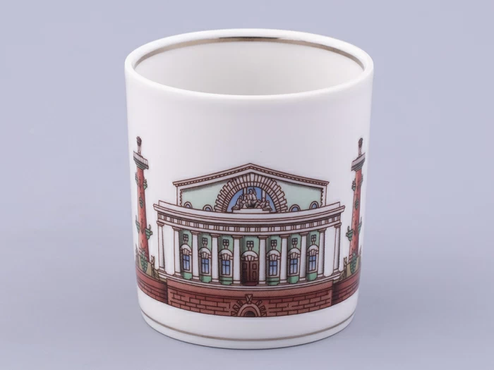 Чашка с блюдцем чайная, форма Гербовая, рисунок Серебряный город 3, арт. 81.32586.00.1, 