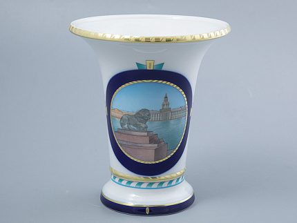 Ваза форма Ампирная рисунок Лев стережет город, арт. 80.44193.00.1