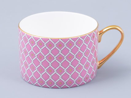 Чашка с блюдцем 250 мл форма Идиллия рисунок Коралл 2 арт. 81.31118.00.1, 