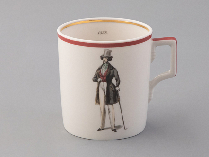 Подарочный набор чайный форма Гербовая рисунок Modes de Paris (кирпичный) арт. 81.25658.00.1