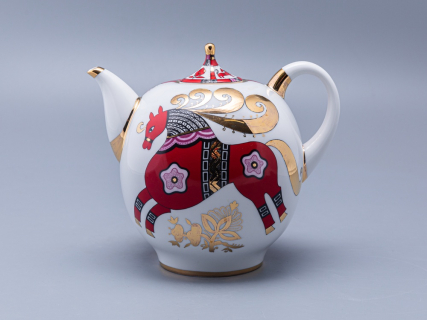 Комплект чайников Новгородский Красный конь арт. 81.10353.00.1, 