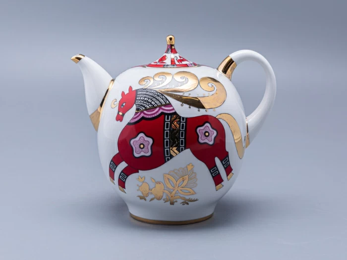 Комплект чайников Новгородский Красный конь арт. 81.10353.00.1, 