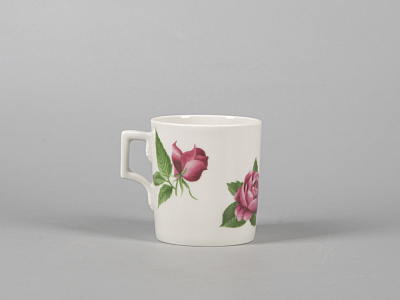 Чашка с блюдцем чайная форма Гербовая рисунок Розариум арт. 81.30483.00.1