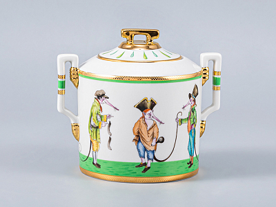 Сервиз чайный Гербовая Крысята-воришки, 6 персон 15 предметов, арт. 81.16925.00.1