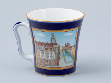 Бокал с блюдцем форма Ленинградский рисунок Канал Грибоедова арт. 81.31476.00.1