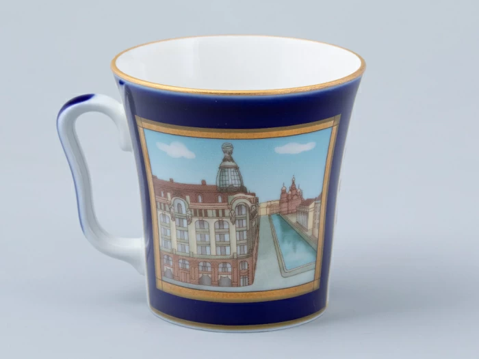 Бокал с блюдцем форма Ленинградский рисунок Канал Грибоедова арт. 81.31476.00.1, 