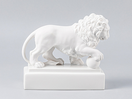 Скульптура Лев Белый арт. 82.63357.00.1