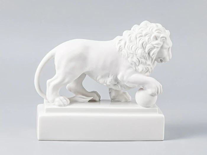 Скульптура Лев Белый арт. 82.63357.00.1, 