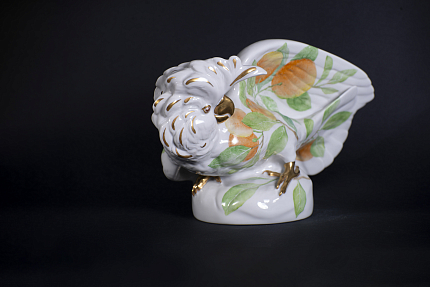 Скульптура Апельсиновый Кен на форме Какаду молуккский, арт 62.14145.00.1