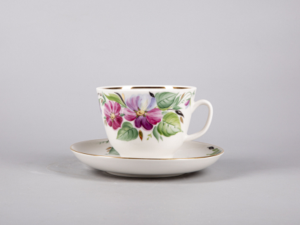 Чашка с блюдцем чайная 375 мл форма Подарочная рисунок Надежда арт. 81.10950.00.1, 